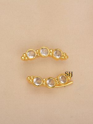 Antique White Stone Earcuffs ALAIE00058