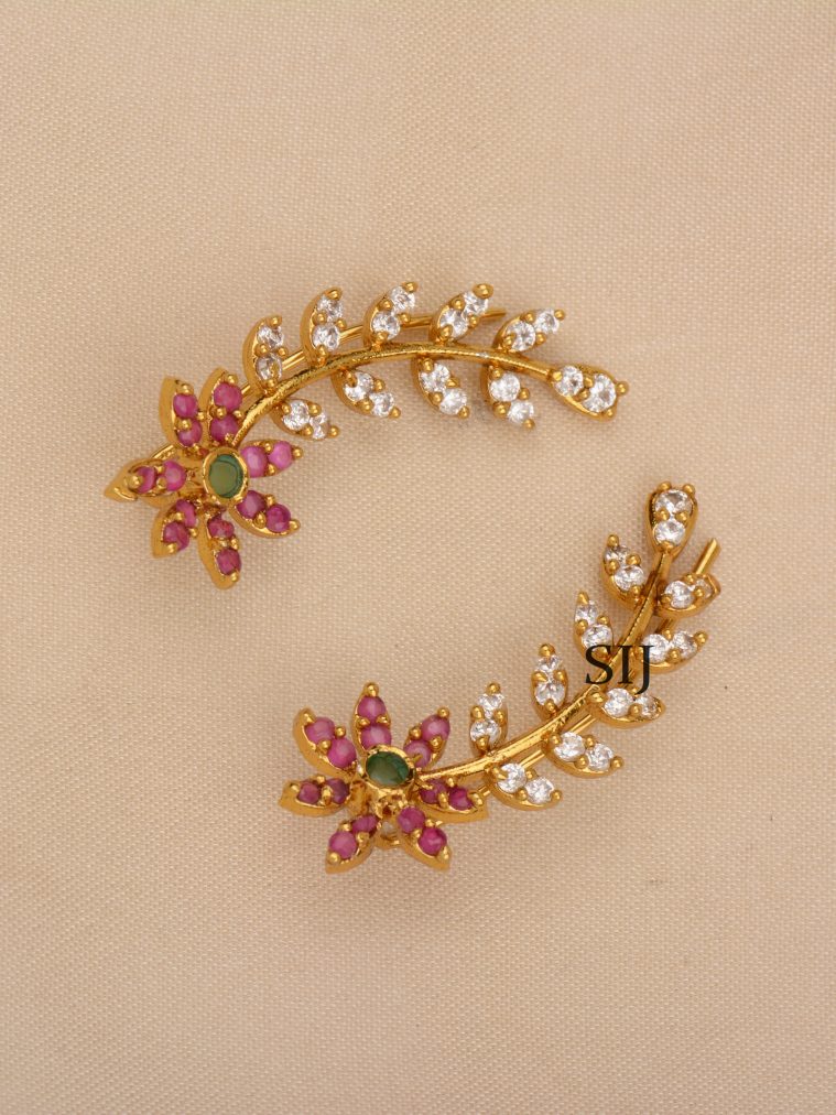Antique White Stone Earcuffs ALAIE00059