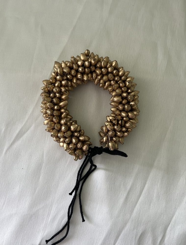 Aritificial Golden Jasmine Veni For Hair DIVIHA00829