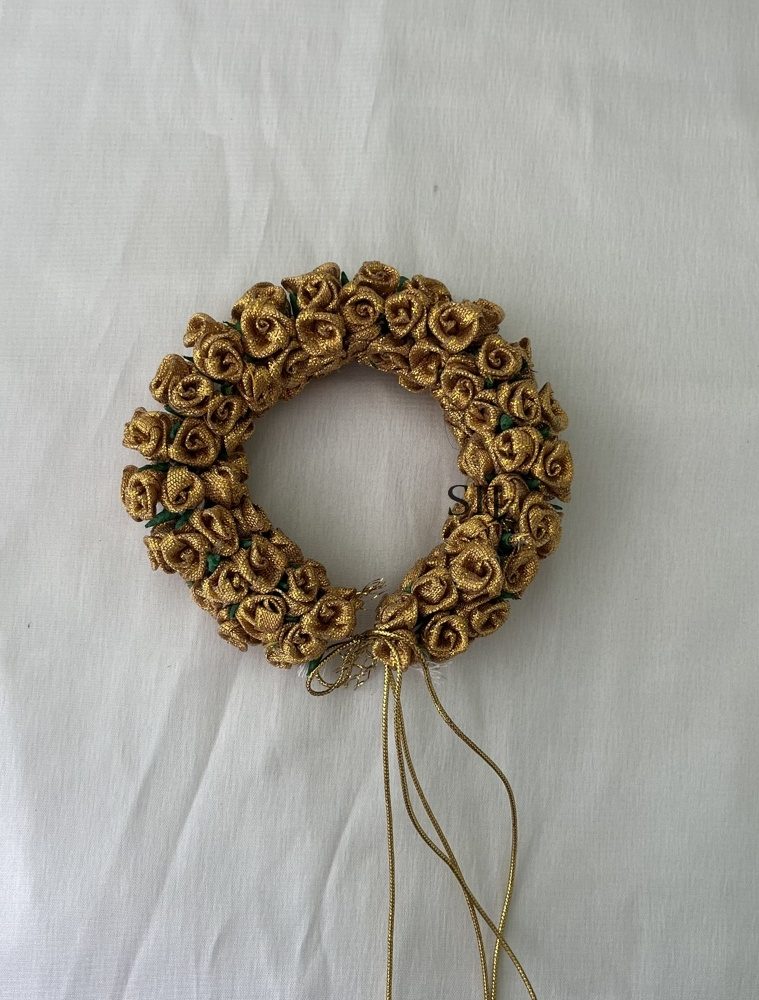Artificial Golden Rose Veni For Hair DIVIHA00825