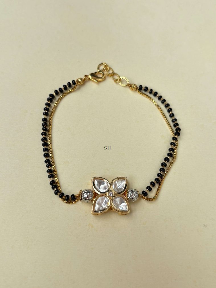 Black Bead Bracelet