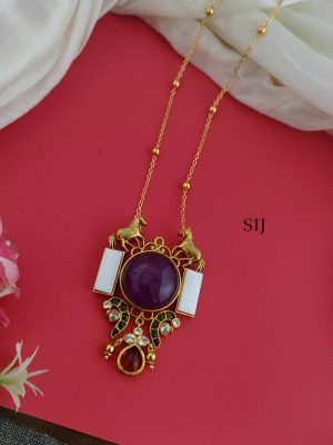 Designer Stone Pendant Chain DEVIPC00682