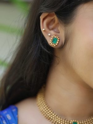 Emerald Antique Necklace VARIN01172