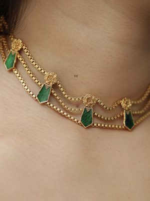 Emerald Palakka Choker VARIC01170