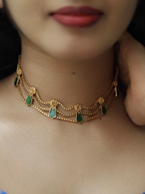 Emerald Palakka Choker VARIC01170