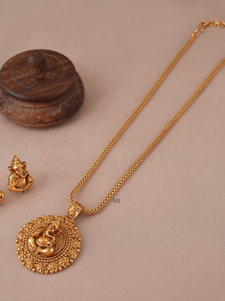 Ganesha Antique Dollar Chain SMAIPC00636