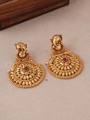 Ganesha Antique Long Necklace SMAIN00634