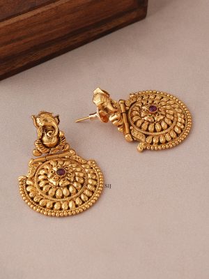Ganesha Antique Long Necklace SMAIN00634
