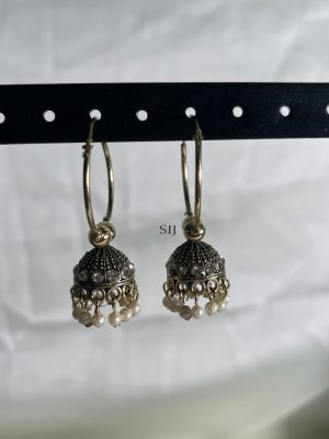 German Silver Hook Jhumka