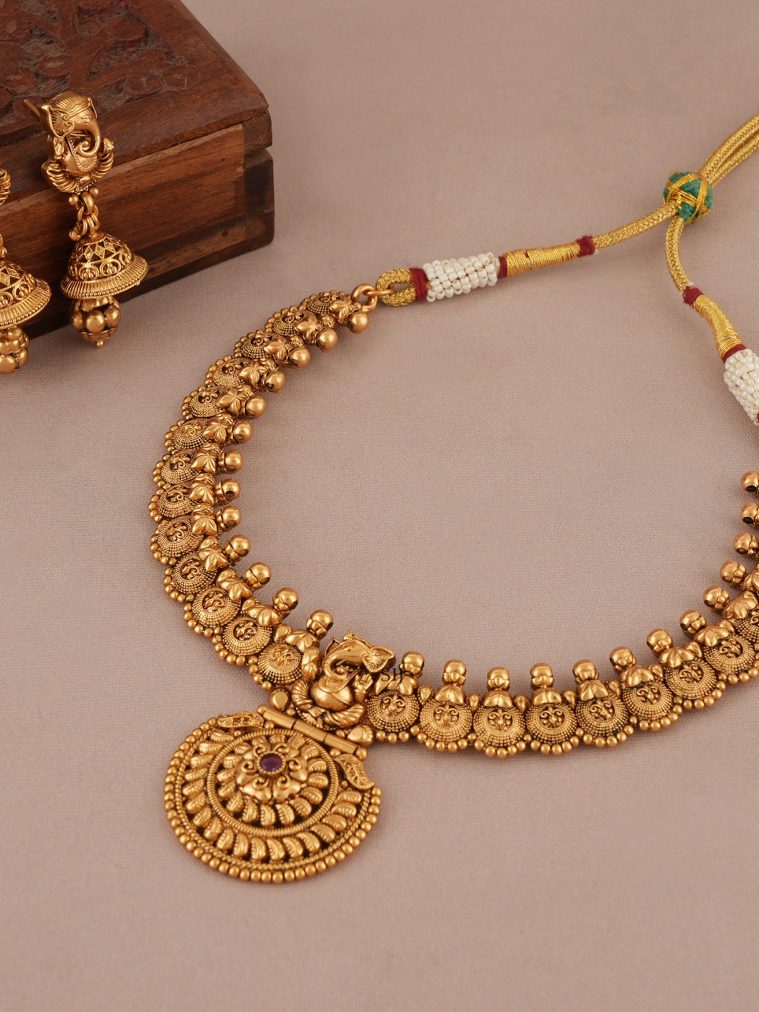 Gnesha Antique Necklace SMAIN00641