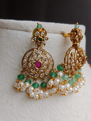 Green Beads Guttapusalu Necklace SPAIN02642