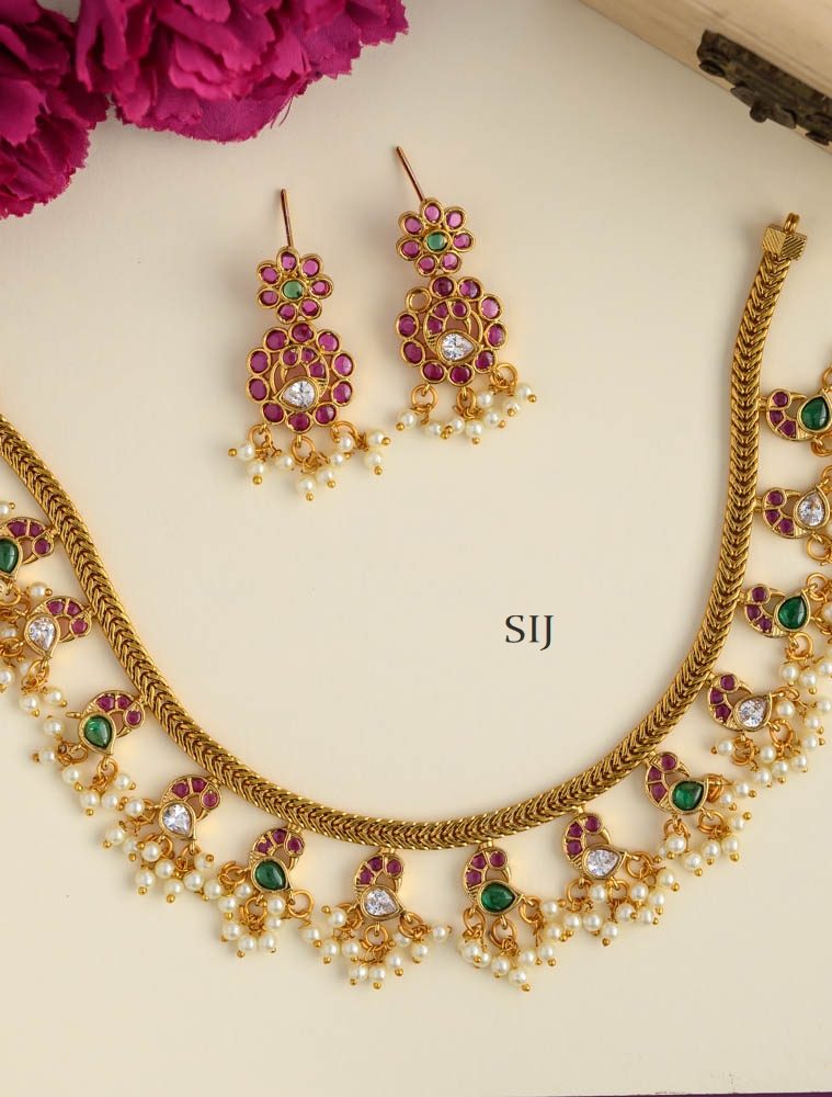 Guttapusalu Attigai Necklace AADIN01460