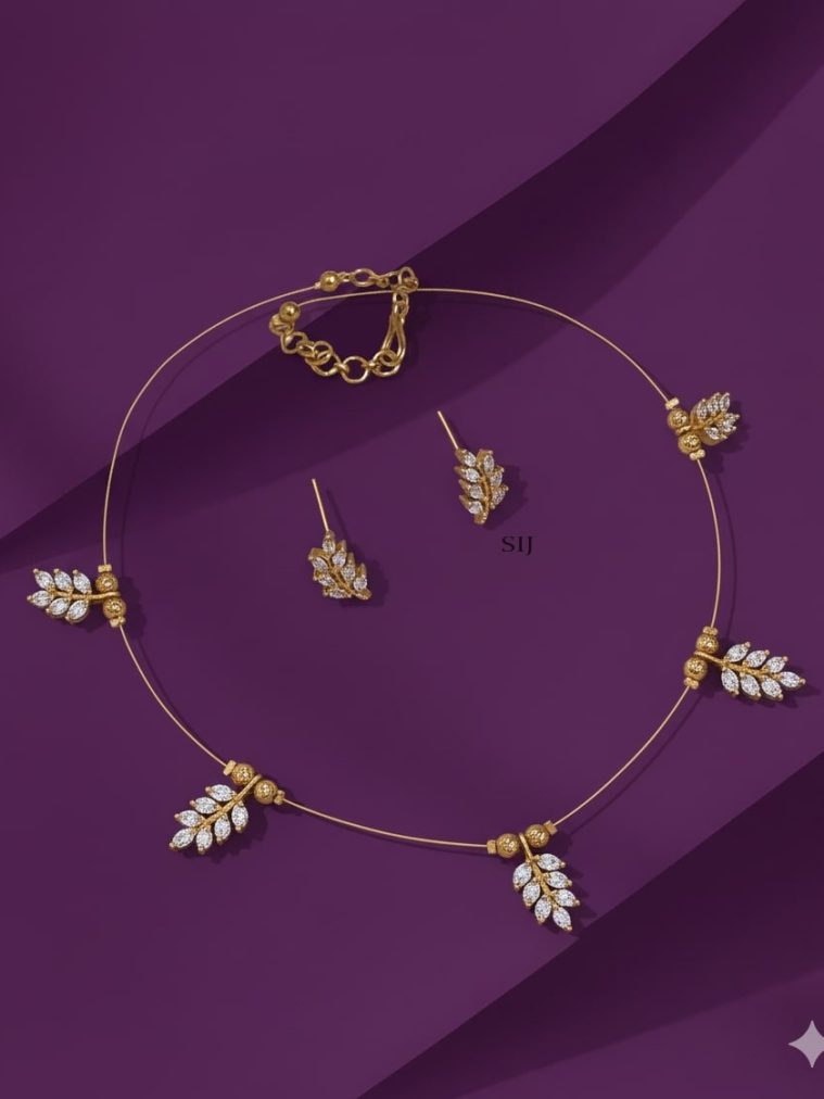 Invisible Necklaceb with Earrings LOCIN00055