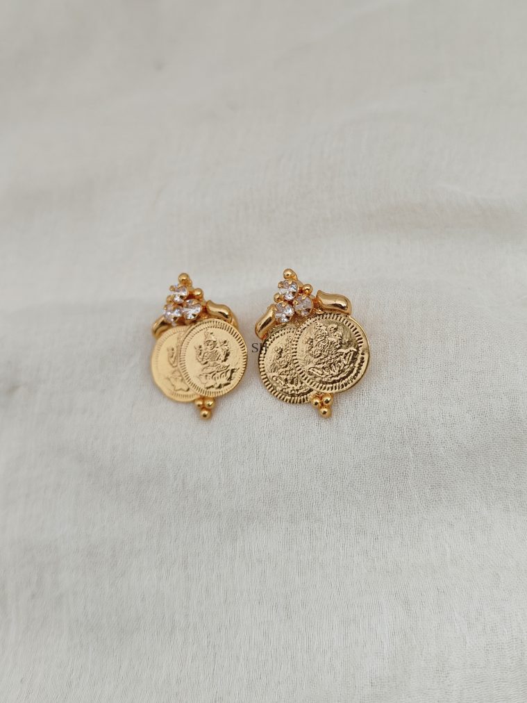 Lakshmi Coin Earrings DHEIE02609