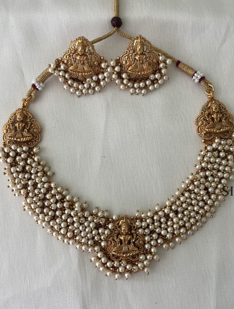 Lakshmi Pearl Beaded Necklace DIVIN00876