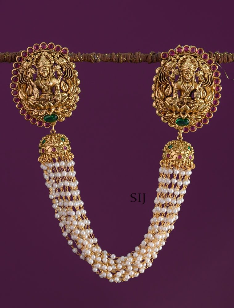 Lakshmi Pendant Pearl Hair Jada Billa AADIHA01487