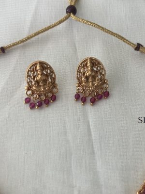 Lakshmi Pink Beaded Necklace DIVIN00874