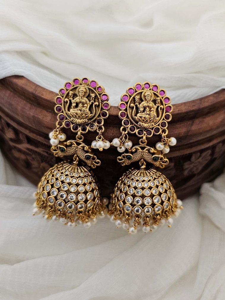 Lakshmi Stone Jhumka CHEIE03130