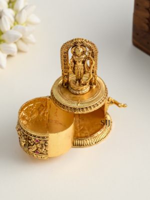 Lord Rama Antique Kum Kum Box AJPIK03396