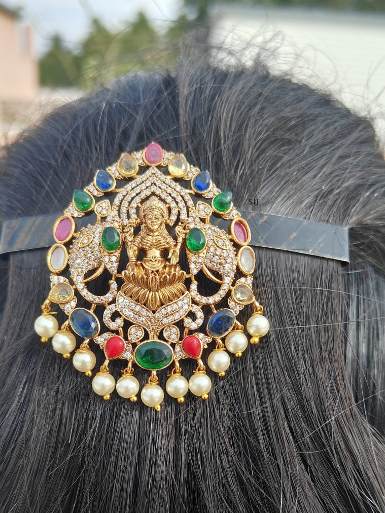 Navaratna Stone Hair Clip(Chotti) DHEIHA02578