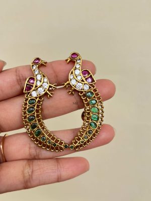 Peacock Earcuffs