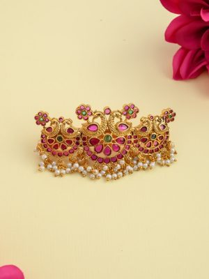 Peacock Kemp Hair Clip AADIHA01473