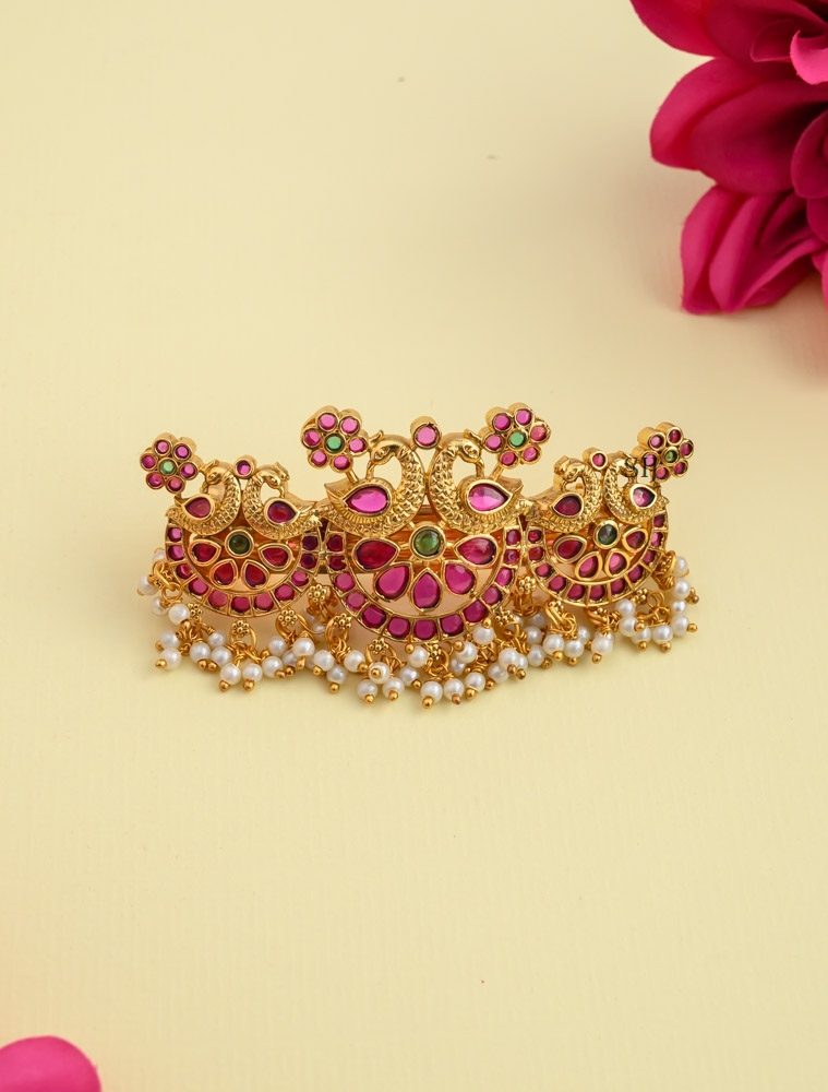 Peacock Kemp Hair Clip AADIHA01473