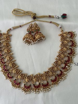 Peacock Lakshmi Necklace DIVIN00882