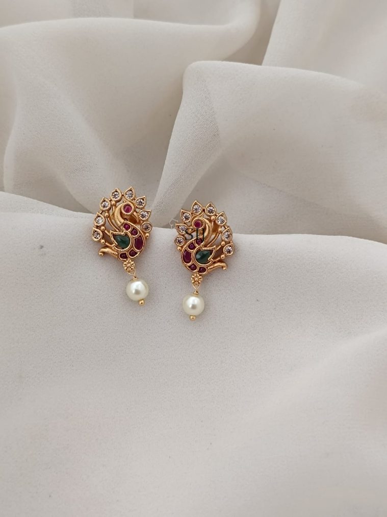 Peacock Stone Earrings ARJIE02660