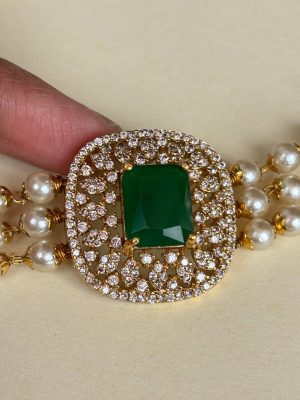 Pearl AD Emerald Choker SPAIC02638