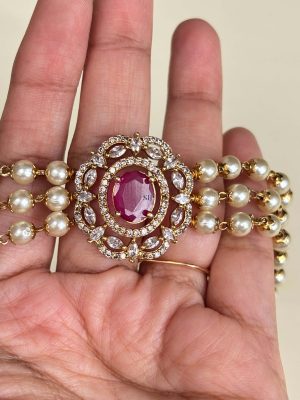 Pearl AD Ruby Choker SPAIC02639