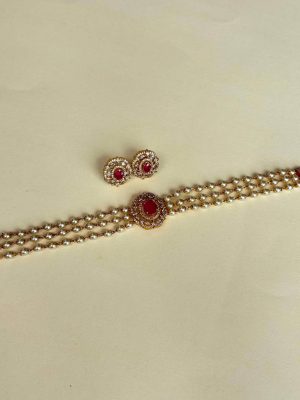 Pearl AD Ruby Choker SPAIC02639