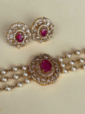 Pearl AD Ruby Choker SPAIC02639