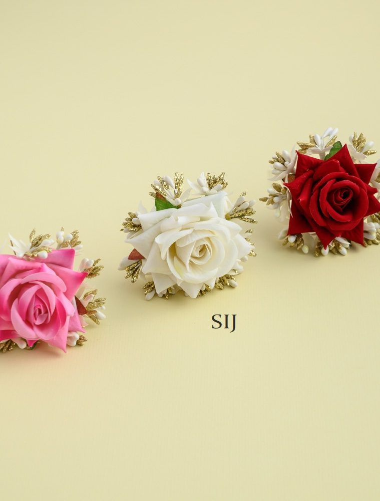 Realistic Reusable Rose Flower U Pin AADIHA01484