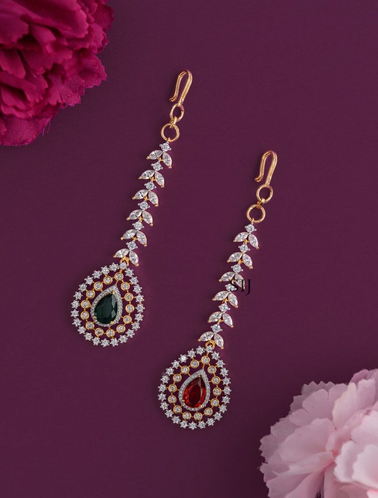 Rose Gold Finish AD Tikka AADITK01458