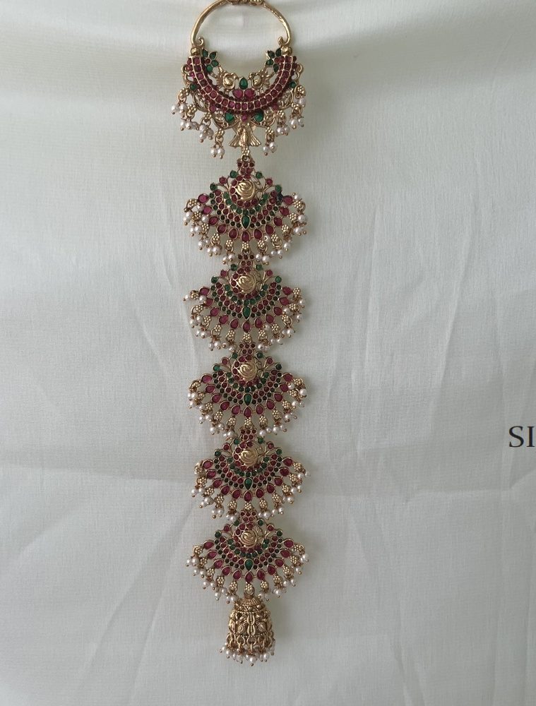 Ruby And Green Long Jada Billa DIVITK00896