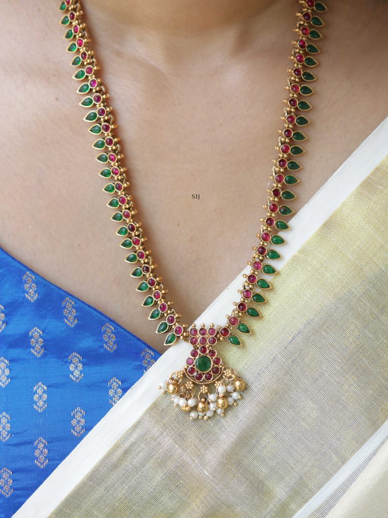 Ruby Emerald Leaf Haram VARIL01173