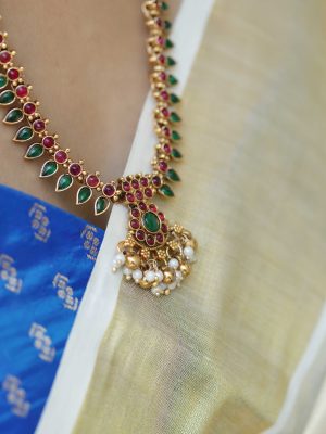 Ruby Emerald Leaf Haram VARIL01173