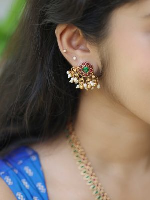 Ruby Emerald Leaf Haram VARIL01173