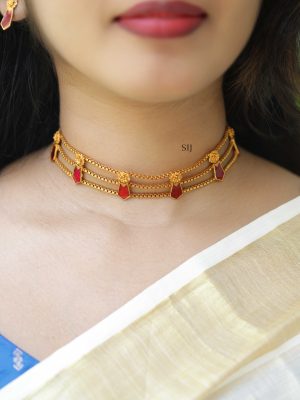 Ruby Palakka Choker VARIC01166