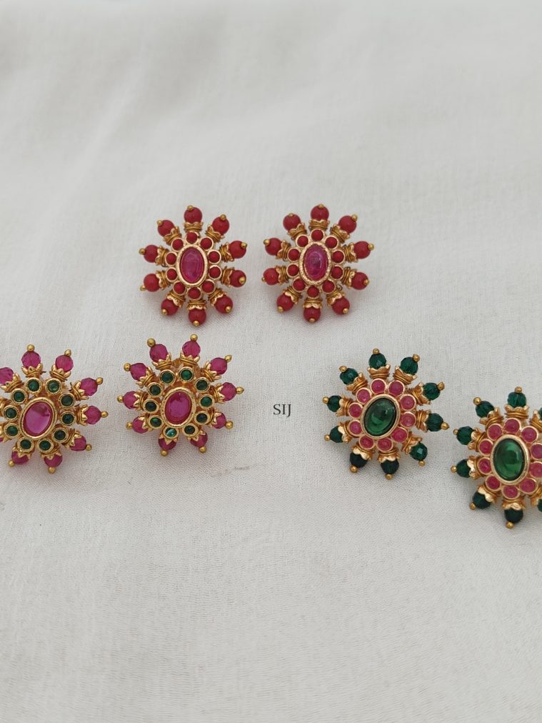 Ruby Stone Earstuds