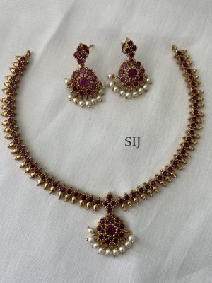 Ruby Stone Necklace DIVIN00839