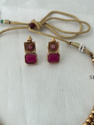 Ruby Stone Necklace DIVIN00881