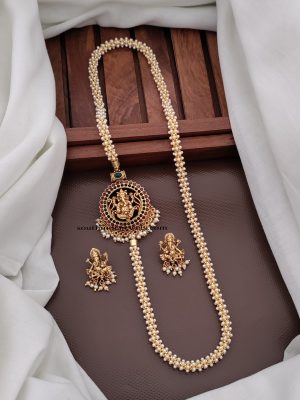 Ganesh Pearl Mugappu Chain CHEIO02036