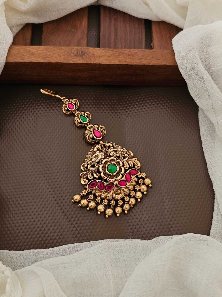 Antique Dual Peacock Tikka CHEITK03086