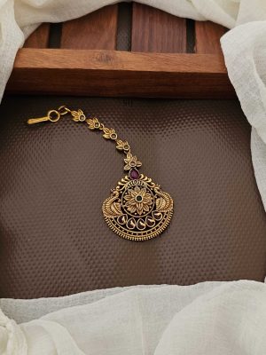 Antique Dual Peacock Tikka CHEITK03087