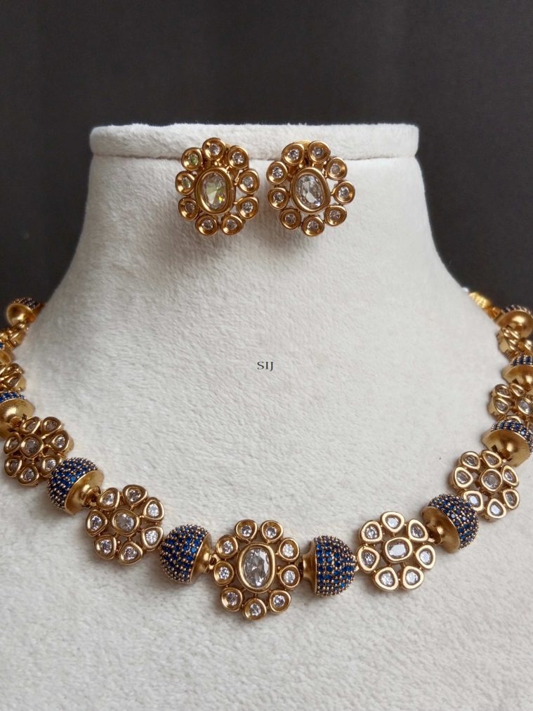 Sapphire AD Stone Neckset SPAIN02608