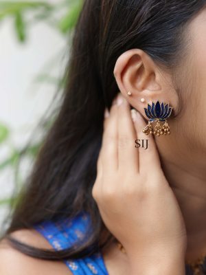 Sapphire Lotus Necklace VARIN01153