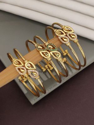 Set Of 3 Gold Plated Openable Bracelet Bangle ABDIB02266