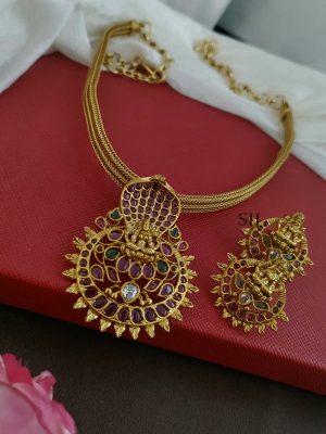 Sheshanaga Lakshmi Kemp Hasli Necklace DEVIC00687